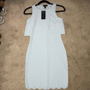 ASOS scallop-hemmed dress, double layered